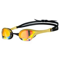 Peldbrilles profesionālās Arena Cobra Ultra Mirror Swipe Gold