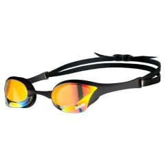 Peldbrilles profesionālās Arena Cobra Ultra Mirror Swipe Gold-Black