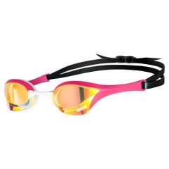 Peldbrilles profesionālās Arena Cobra Ultra Mirror Swipe Gold-Pink