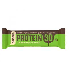 Sporta batoniņš BOMBUS Protein 30% Hazelnut& Cocoa 50g