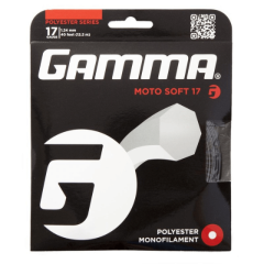 Tenisa raketes stīgas Gamma MOTO SOFT 17, pelēkas
