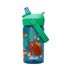 CamelBak bērnu ūdens pudele Thrive Flip Straw 0,4L Draudzīgais Mežs