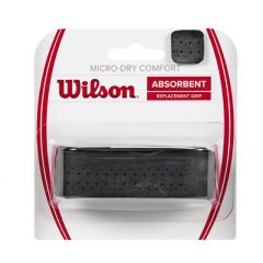 Tenisa pamatgrips WILSON MICRO-DRY+COMFORT, MELNS