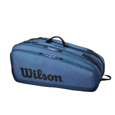 Tenisa Soma WILSON TOUR 12 PK Melna/Zila