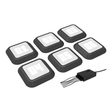 Gaismas moduļi REAX LIGHTS 6 PACK Balts/Melns