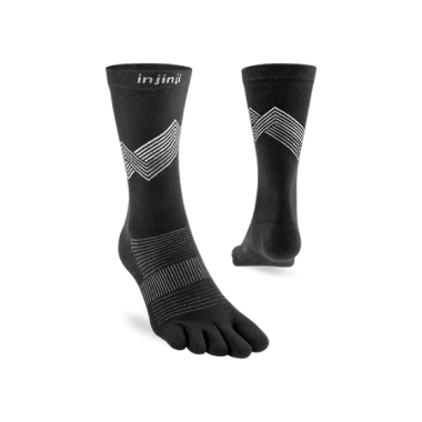 Zeķes Run Lightweight Crew Black S/M 37-44 Injinji