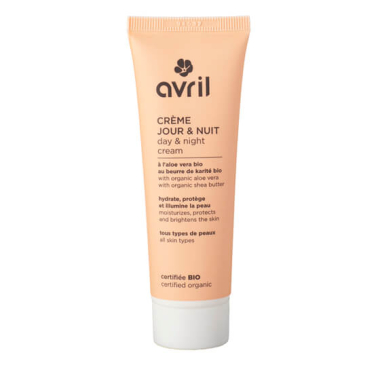 Nakts un dienas sejas krēms Avril, organiskā kosmētika, 50 ml