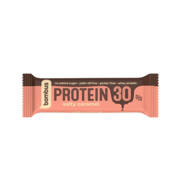 Sporta batoniņš BOMBUS Protein 30% Salty Caramel 50g