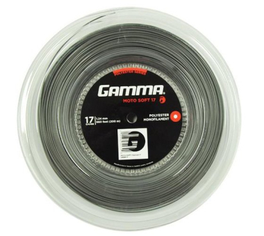 Tenisa stīgas Gamma Moto Soft 17 (1,24 mm), 200 m