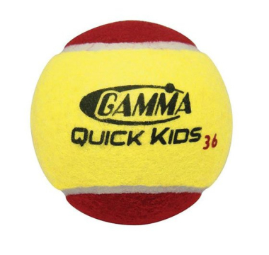 Tenisa bumbiņas bērniem Gamma Tennisball Quick Kids Stage 3, 12 gab. 