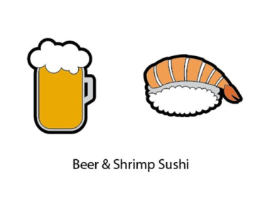 STĪGU VIBRĀCIJU NOŅĒMĒJI GAMMA STRING THINGS BEER/SHRIMP SUSHI