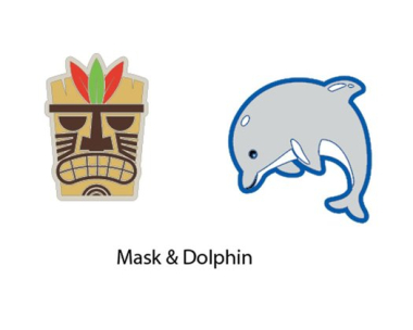 STĪGU VIBRĀCIJU NOŅĒMĒJI GAMMA STRING THINGS MASK/DOLPHIN