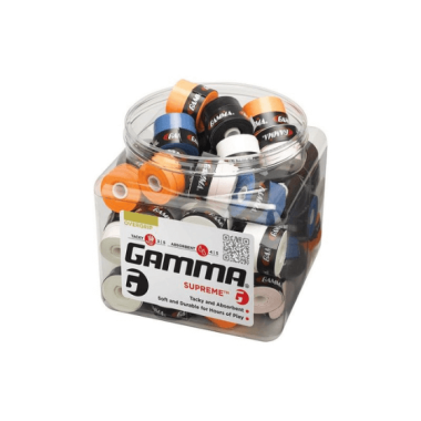 Tenisa OVERGRIPS GAMMA SUPREME, 1 GAB, dažādas krāsas