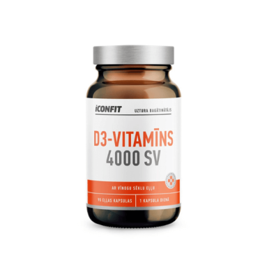 ICONFIT Vitamīni D3 4000 SV (90 kapsulas)