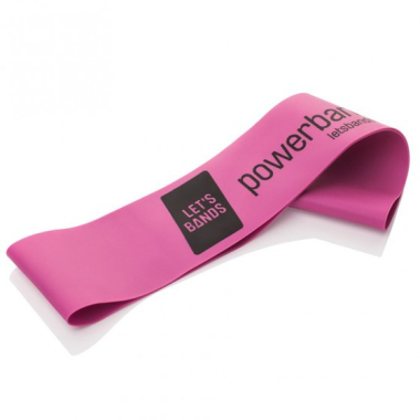 Pretestības gumija Powerbands MINI, rozā (vidēja) Let’s Band