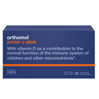 UZTURA BAGĀTINĀTĀJS Orthomol® JUNIOR PLUS C  N30 (MEŽA OGA)