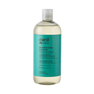 Dušas šampūns vīriešiem Avril, organiska kosmētika, 500 ml