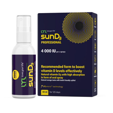 LYL sunD3 PROFESSIONAL 4 000 SV, sprejs,  50 ml