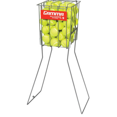 Tenisa bumbu grozs Gamma BALLHOPPER HI RISE, 75 bumbām MELNS