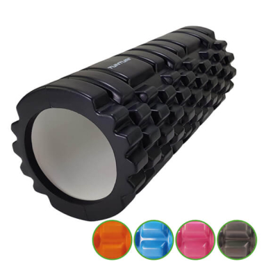 Vingrošanas rullis YOGA FOAM GRID ROLLER, 33 cm, melns Tunturi