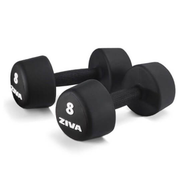 Hanteles ZIVA URETHANE FUNCTIONAL TRIBELL STUDIO DUMBBELLS, 1-10 kg komplekts
