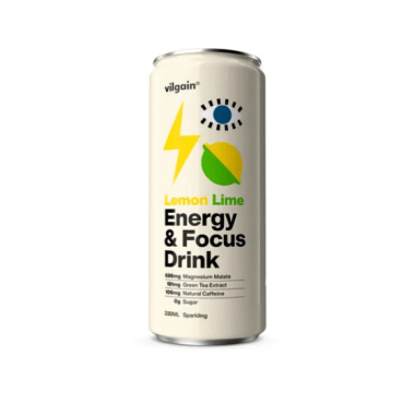 Dzēriens Enerģija&Koncentrēšanās Citrons/Laims 330ml Vilgain