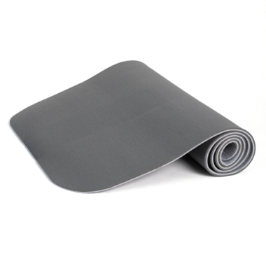 Poise Mat Gym vingrošanas paklājs 8mm, 180x65 cm, divpusējs, pelēks