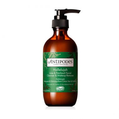 Līdzeklis ādas attīrīšanai ar laimu, pačūliju Antipodes Hallelujah, 200 ml