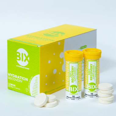 ELEKTROLĪTI ŪDENIM BIX RECOVERY ar citronu garšu,10 Tabletes