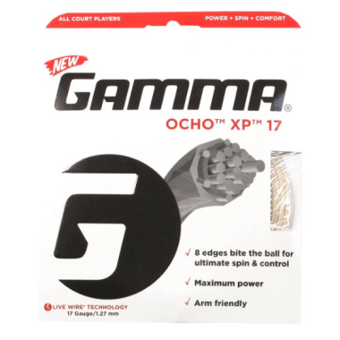 Tenisa rakešu stīgas Gamma Ocho XP 12,2 m Set 17 (1.27 mm)