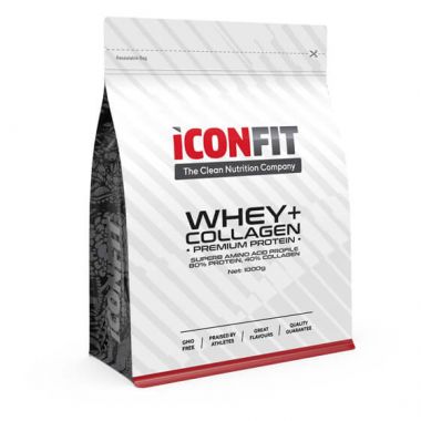 PROTEĪNU PULVERIS ICONFIT WHEY+ Collagen, 1 kg (dažādas garšas)