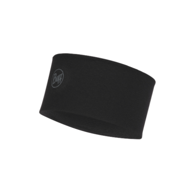 Merino galvas saite Vienkrāsaini melna, Buff