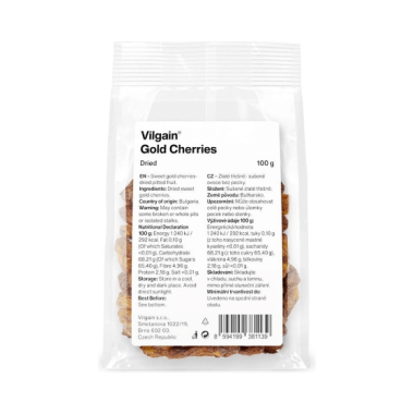Ķirši zeltainie žāvēti 100g Vilgain
