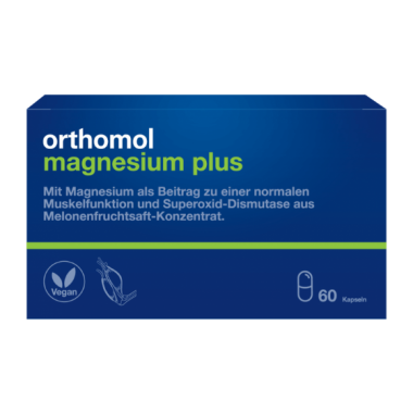 UZTURA BAGĀTINĀTĀJS Orthomol® Magnesium Plus magnijs (ar meloņu ekstraktu)