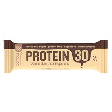 Sporta batoniņš BOMBUS Protein 30% Vanilla&Crispies