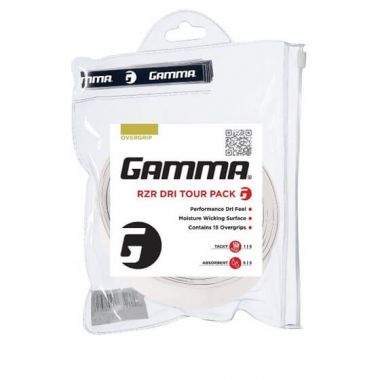 Tenisa overgrips Gamma RZR Dri, 15 gab.