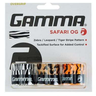 Tenisa OVERGRIPS GAMMA SAFARI, 3 GAB