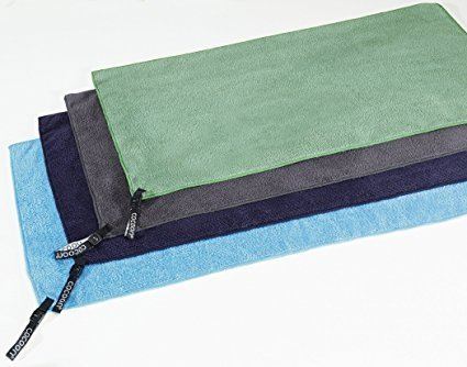 Dvielis mikrošķiedras Cocoon Terry, zils (M) 90x50cm