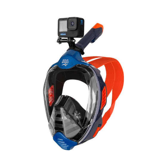 Pilnā sejas niršanas/snorkelēšanas maska L-XL Aqua Speed Veifa ZX