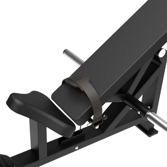 Gurnu celšanas trenažieris "Hip Thrust" ar svara bloku TUNTURI Platinum V-sērijas