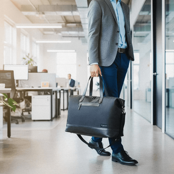 Nedēļas nogales soma Ludvig 40L melna KUNGSBACKA
