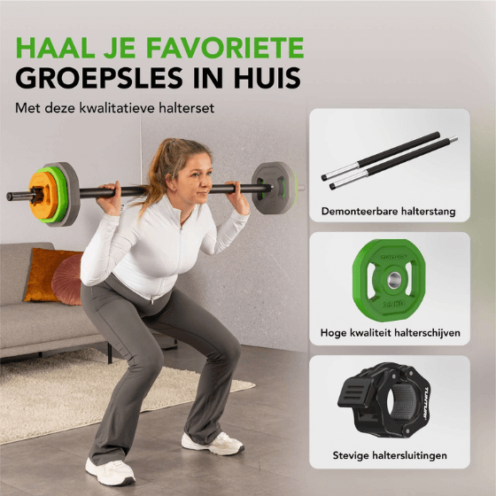 Aerobikas Pumpēšanās Komplekts, 20 kg, Gumijas, Tunturi