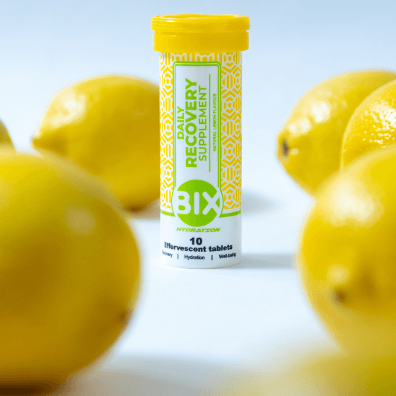 ELEKTROLĪTI ŪDENIM BIX RECOVERY ar citronu garšu,10 Tabletes