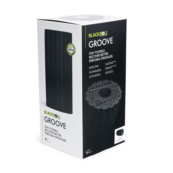 Masāžas rullis BLACKROLL GROOVE melns (Standard)