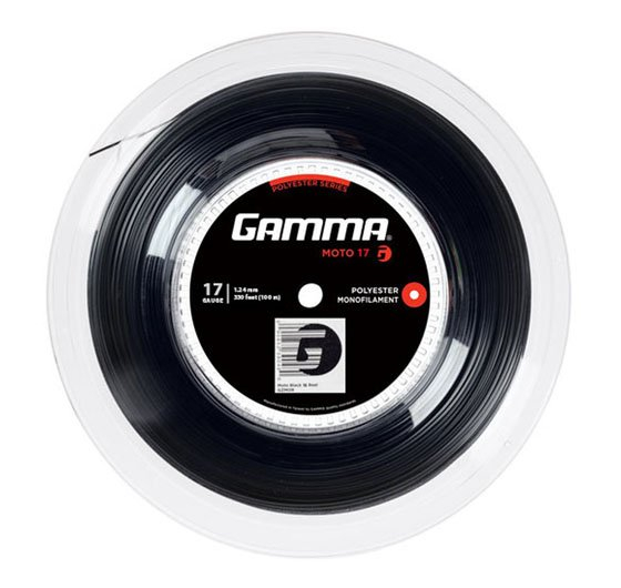 Tenisa rakešu stīgas Gamma Moto 17 (1.24mm), 100m
