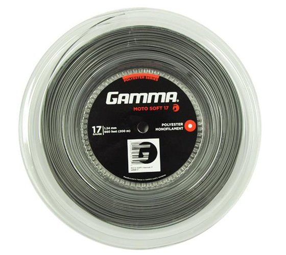 Tenisa stīgas Gamma Moto Soft 17 (1,24 mm), 200 m