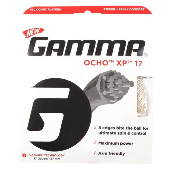 Tenisa rakešu stīgas Gamma Ocho XP 12,2 m Set 17 (1.27 mm)