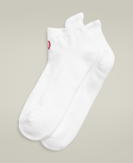 U CUSHIONED ANKKLE TAB SOCK  / BRIGHT WHITE L