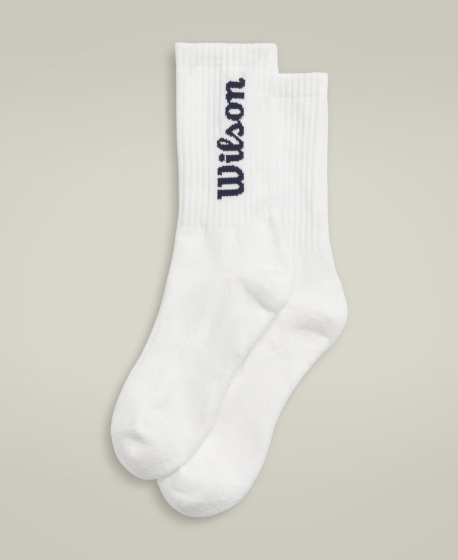 U CREW LOGO SOCK / BRIGHT WHITE/CLASSIC NAVY L