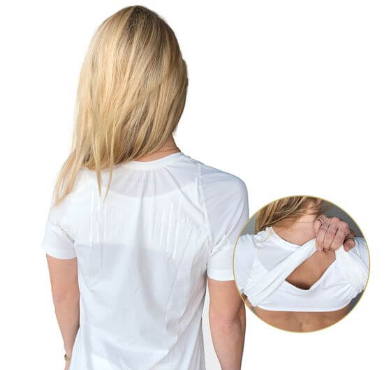 Krekls Stājas koriģēšanai Swedish Posture Reminder (Sieviešu, balts)
